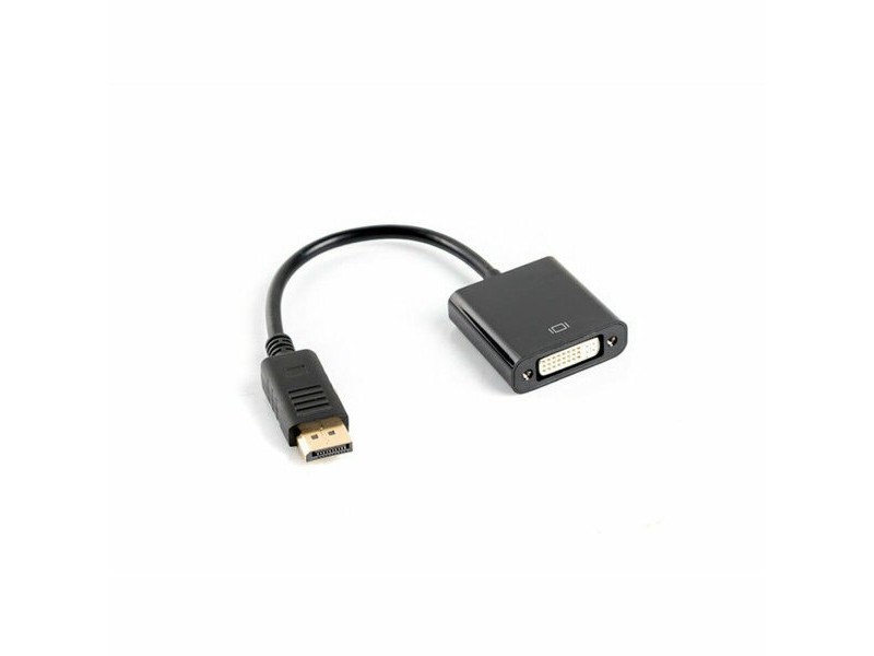 Адаптер DisplayPort към DVI Lanberg AD-0007-BK Черен 10 cm