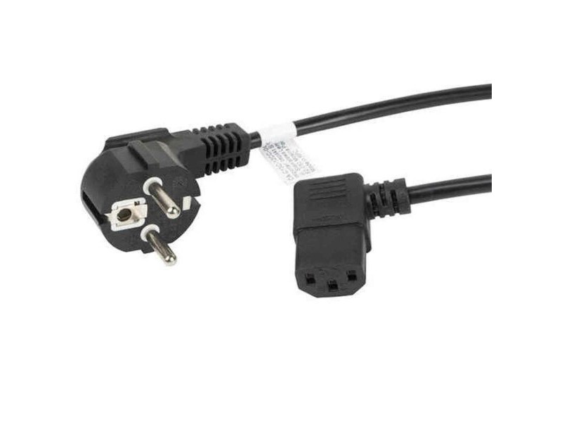 Захранващ кабел Lanberg SCHUKO CEE 7/7 A IEC320 C13 Черен