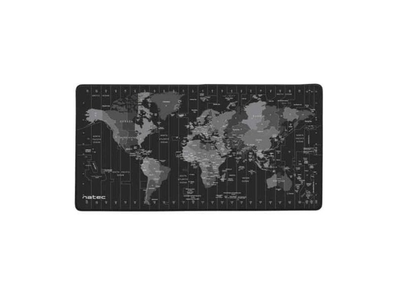 Подложка за мишка за игра Natec Time Zone Map Maxi Черен Подложка за мишка за игра Natec Time Zone Map Maxi Черен