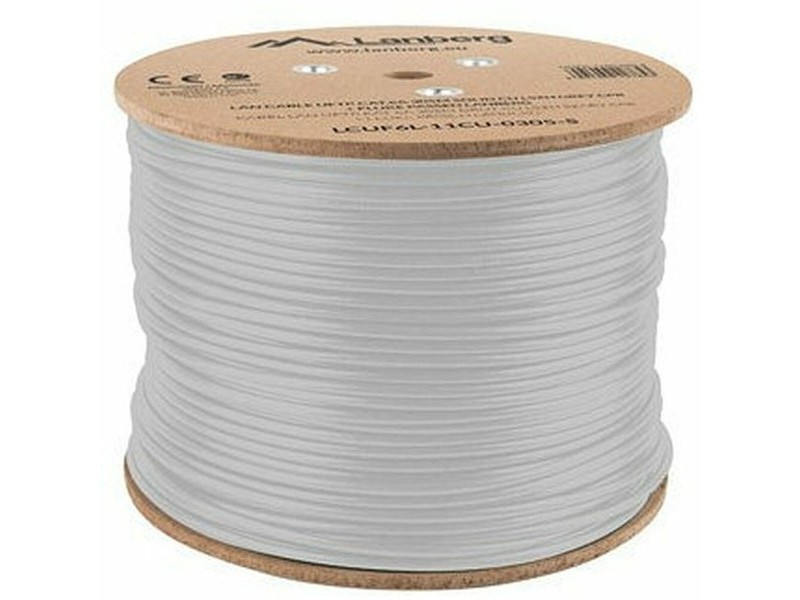 FTP категория 6 твърд мрежови кабел Lanberg LCUF6L-11CU-0305-S Сив 305 m