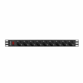 Контакт - 9 изхода с копче Lanberg PDU-09F-0300-BK 220-250 V 16 A 4000 W