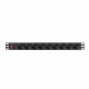 Контакт - 9 изхода с копче Lanberg PDU-09F-0300-BK 220-250 V 16 A 4000 W