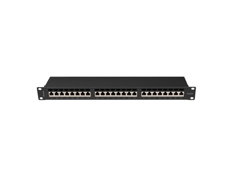 UTP категория 6 твърд мрежови кабел Lanberg PPSA-1024-B Черен