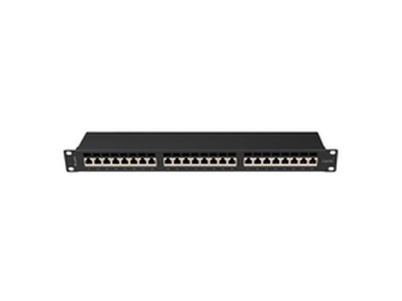 UTP категория 6 твърд мрежови кабел Lanberg PPSA-1024-B Черен