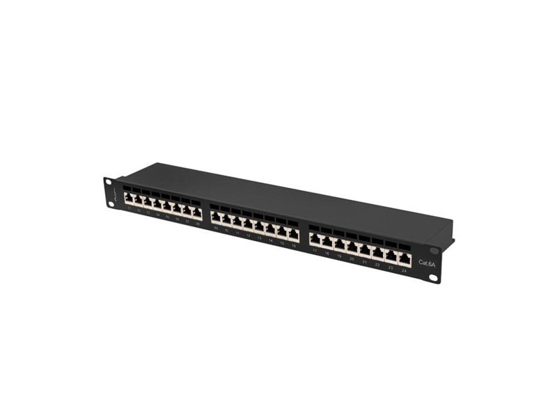 UTP категория 6 твърд мрежови кабел Lanberg PPSA-1024-B Черен