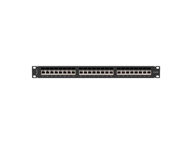 UTP категория 6 твърд мрежови кабел Lanberg PPSA-1024-B Черен