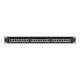 UTP категория 6 твърд мрежови кабел Lanberg PPSA-1024-B Черен