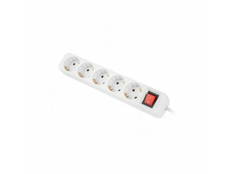 Разклонител - 5 изхода Schuko Lanberg 2500 W 3 m Бял (3 m)