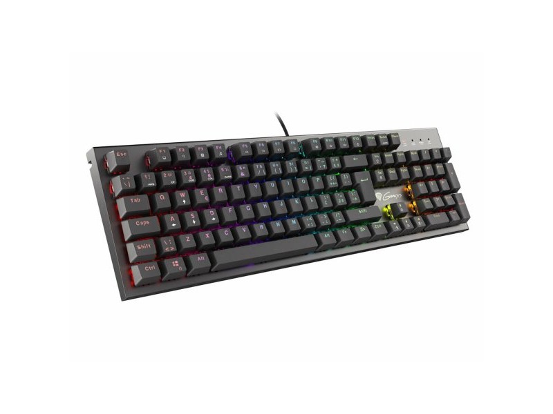 Клавиатура за игри Genesis NKG-1818 Черен Испанска Qwerty Qwerty португалски език
