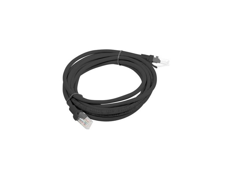 UTP категория 6 твърд мрежови кабел Lanberg PCU6-20CC-0300-BK Черен 3 m