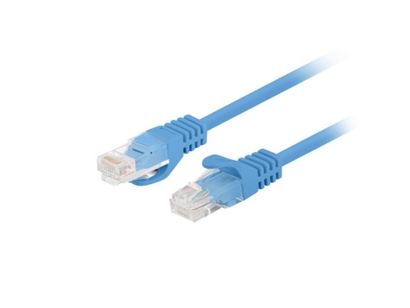 UTP категория 6 твърд мрежови кабел Lanberg PCU6-20CC-0025-B Син 25 cm U/UTP (UTP)
