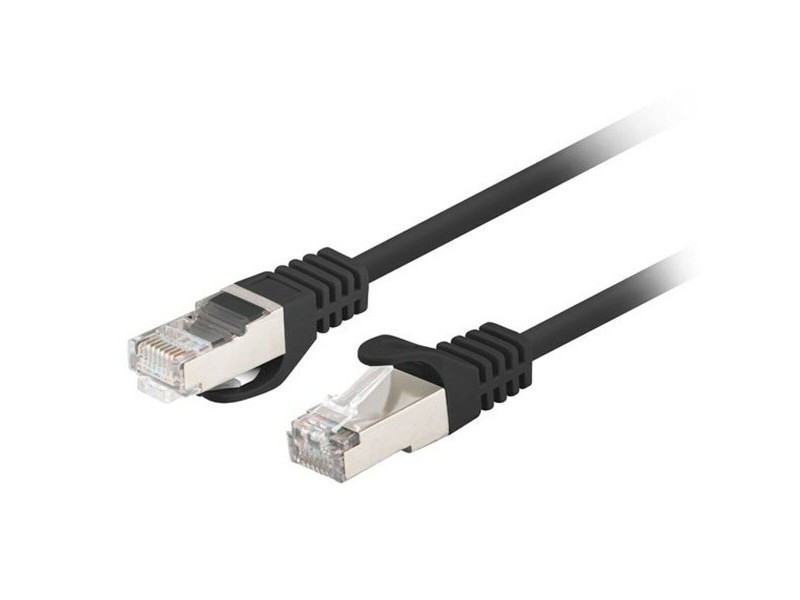 UTP категория 6 твърд мрежови кабел Lanberg PCF6-20CC-0300-BK Черен 3 m