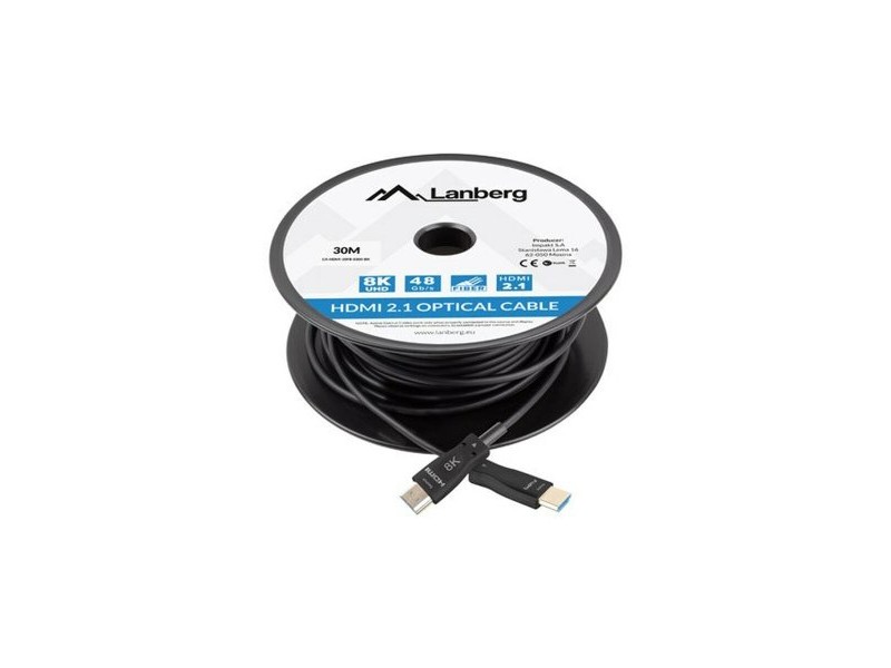 Кабел HDMI Lanberg CA-HDMI-30FB-0300-BK