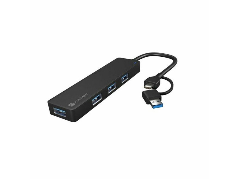 USB извод Natec NHU-2023 Черен