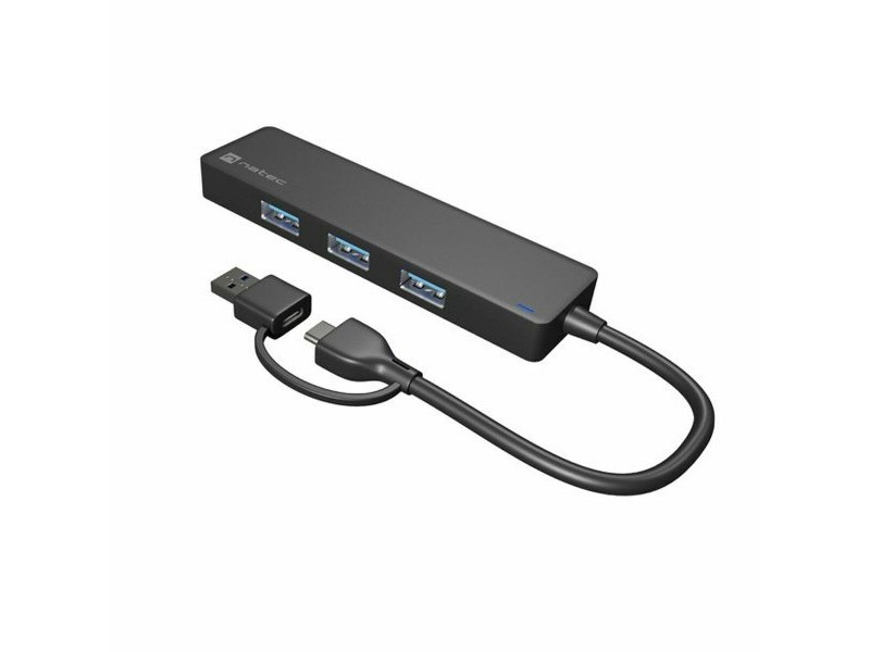USB извод Natec NHU-2023 Черен