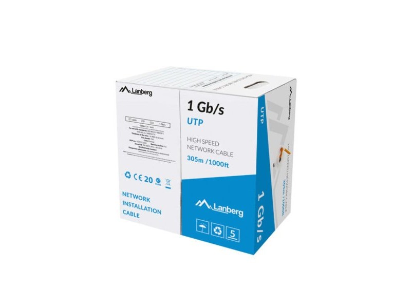 Кабел Ethernet LAN Lanberg LCU6-10CC-0305-O 305 m