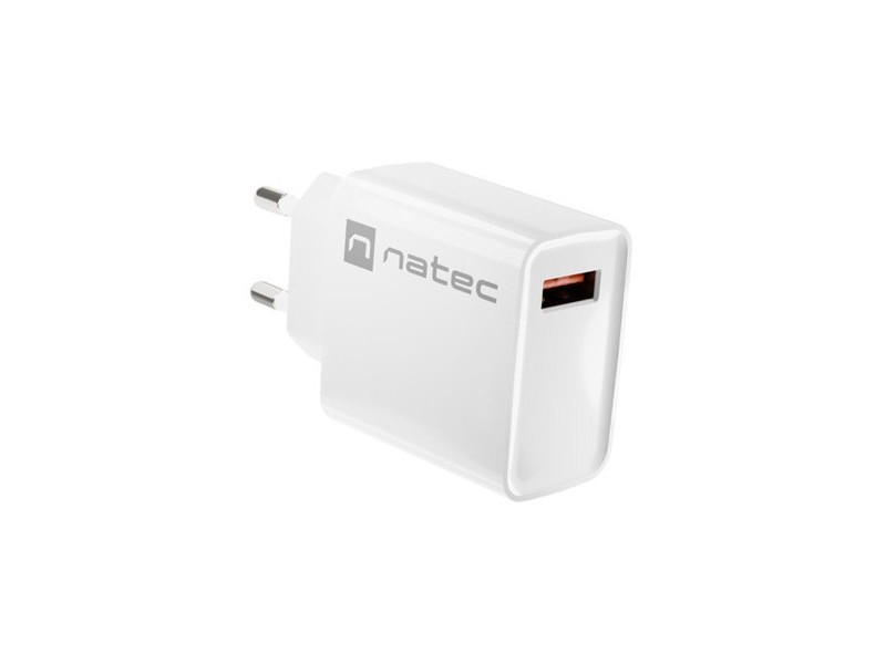 Зарядно за стена Natec NUC-2057 RIBERA Бял 18 W