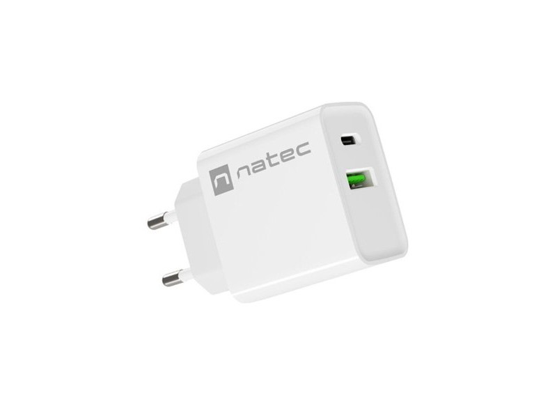 Зарядно за стена Natec RIBERA NUC-2061 Бял 20 W