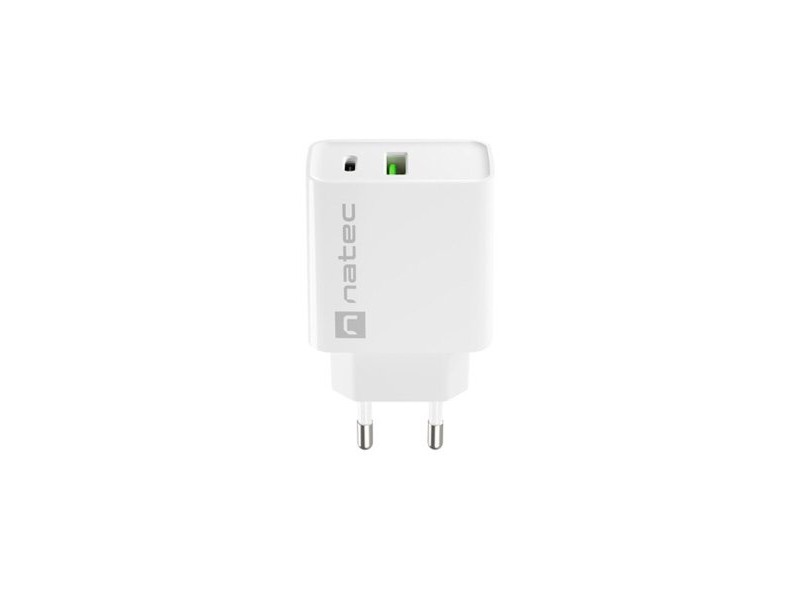 Зарядно за стена Natec RIBERA NUC-2061 Бял 20 W