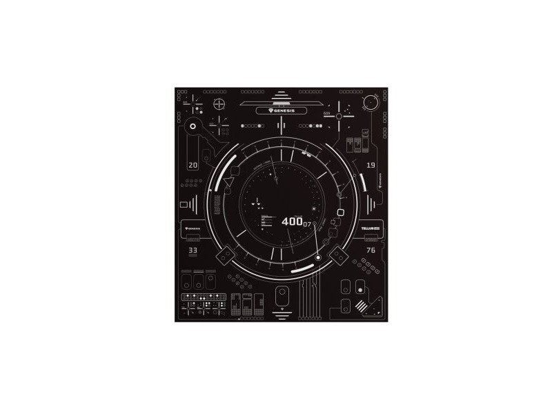 Игрална подложка Genesis Tellur 400 Черен Плат