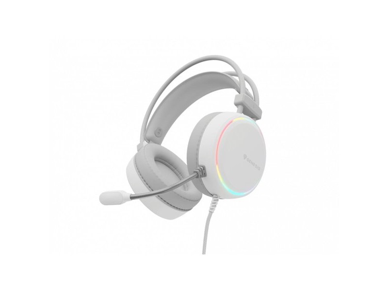 Слушалки с микрофон Genesis NEON 613 Бял