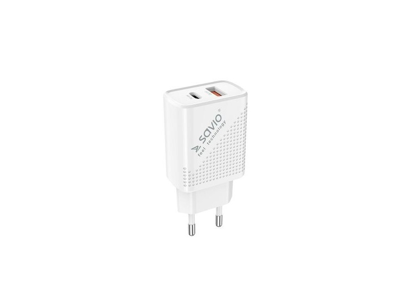 Зарядно за стена Savio LA-05 Бял 18 W