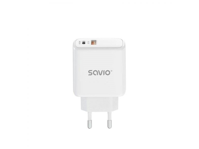 Зарядно за стена Savio SAVLA-06 Бял 30 W