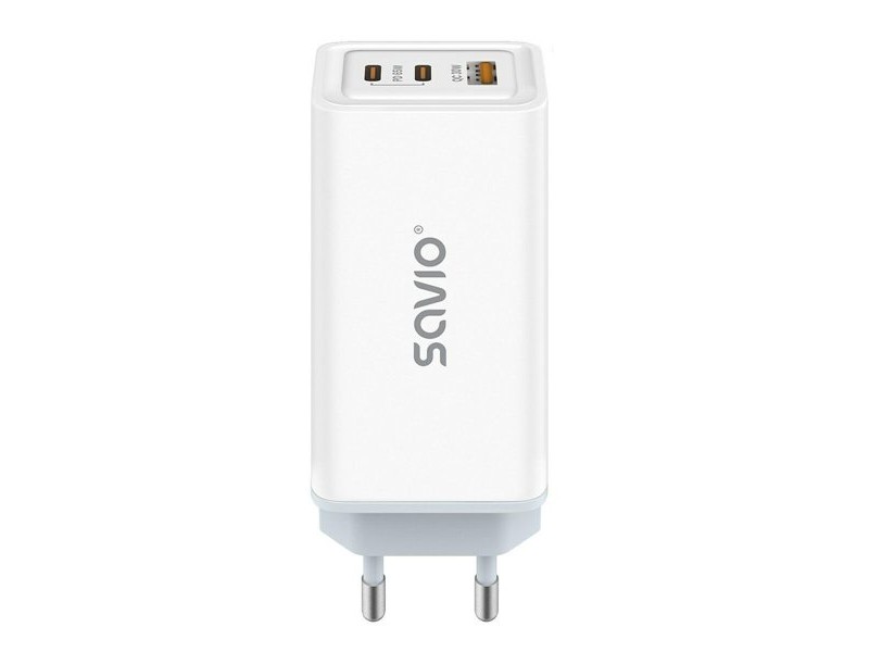 Зарядно за стена Savio LA-07 Бял 65 W