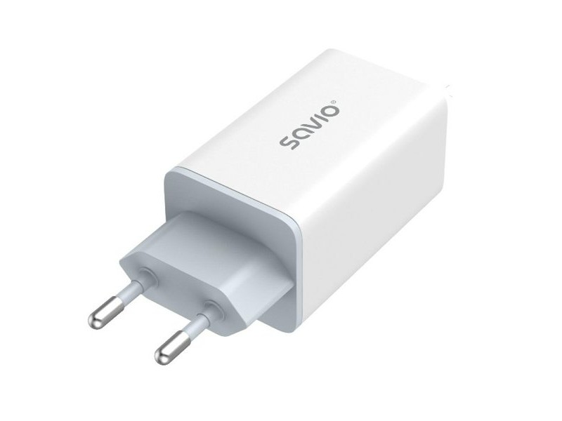 Зарядно за стена Savio LA-07 Бял 65 W