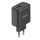 Зарядно за стена Savio LA-06/B Черен 30 W