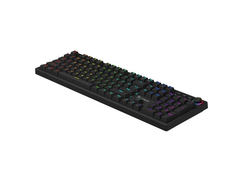 Клавиатура Savio STYX BLUE Черен Многоцветен QWERTY