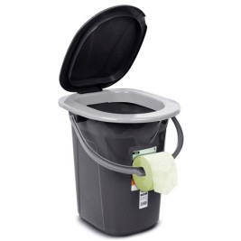 Преносима Тоалетна Greenblue GB320AG Черен Сив 19 L