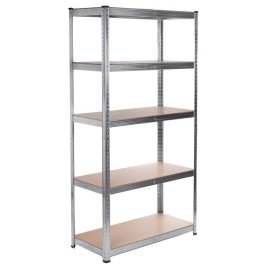 Лавица Greenblue GB378 180 x 90 x 40 cm Сив Поцинкована Стомана Дървен MDF 75 Kg