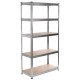 Лавица Greenblue GB378 180 x 90 x 40 cm Сив Поцинкована Стомана Дървен MDF 75 Kg