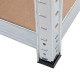 Лавица Greenblue GB378 180 x 90 x 40 cm Сив Поцинкована Стомана Дървен MDF 75 Kg