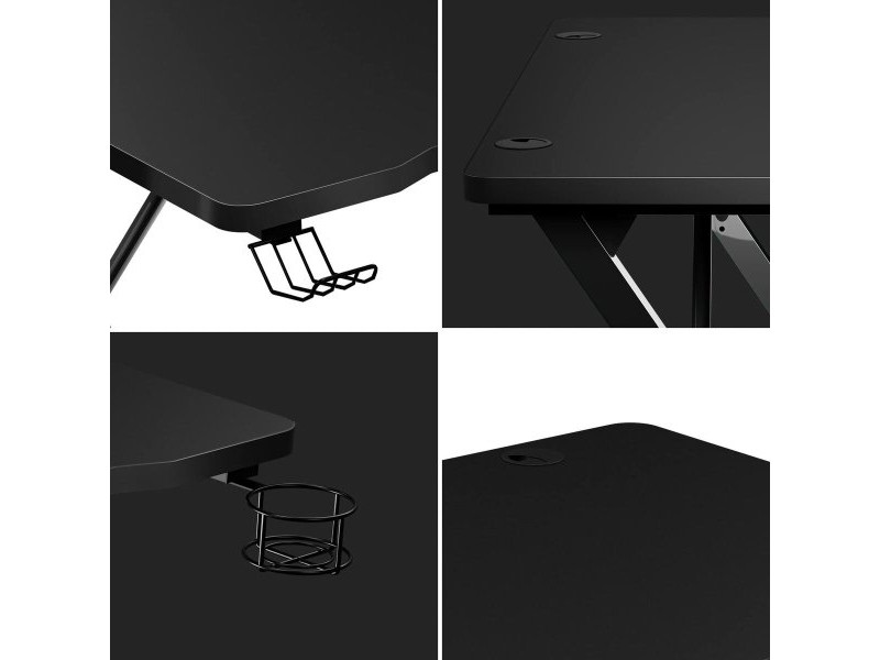 Бюро Huzaro HZ-Hero 1.8 Black Черен Стомана