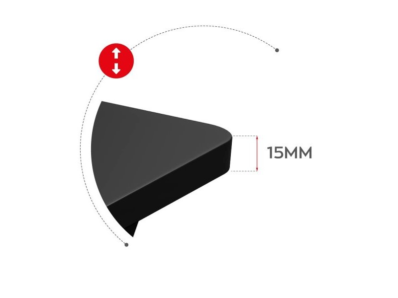 Бюро Huzaro HZ-Hero 1.8 Black Черен Стомана