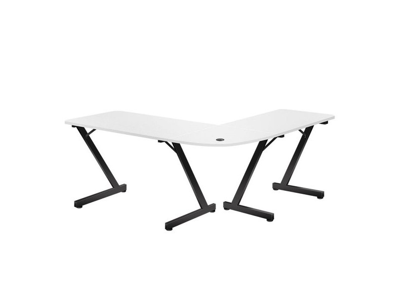 Бюро Gaming Huzaro HZ-Hero 7.0 Бял Черен Подложка от Въглеродни Влакна 154 x 72,5 x 117 cm