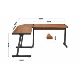 Бюро Mark Adler MA-LEADER 5.5 WN Черен Бронз 147 x 74 x 112 cm
