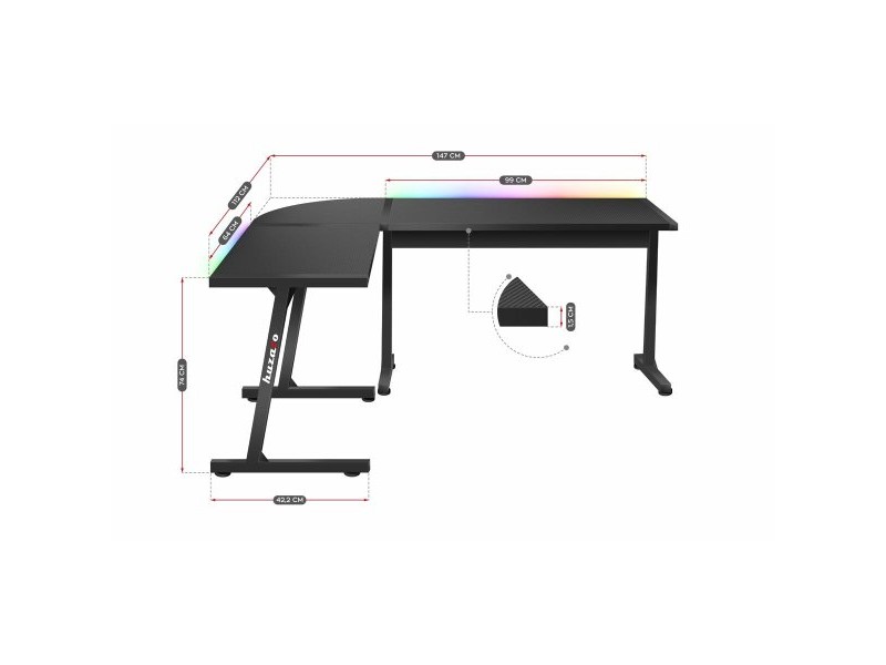 Бюро Huzaro HZ-Hero 6.0 Black RGB