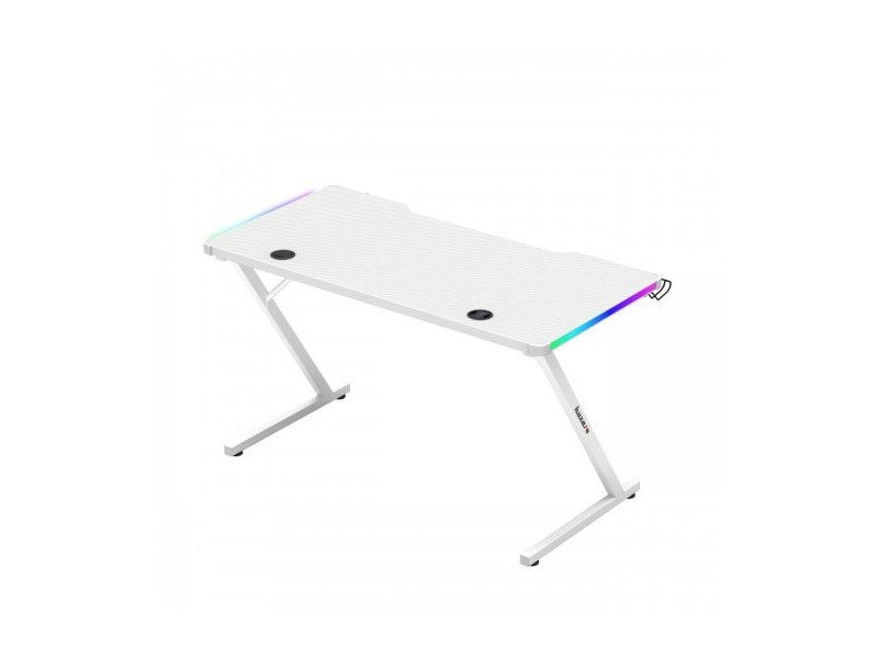 Бюро Gaming Huzaro HZ-Hero 2.5 White RGB Бял 120 x 75 x 60 cm
