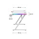 Бюро Gaming Huzaro HZ-Hero 2.5 White RGB Бял 120 x 75 x 60 cm