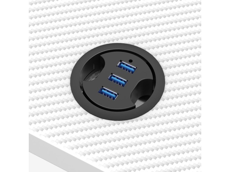 Бюро Gaming Huzaro HZ-Hero 2.5 White RGB Бял 120 x 75 x 60 cm