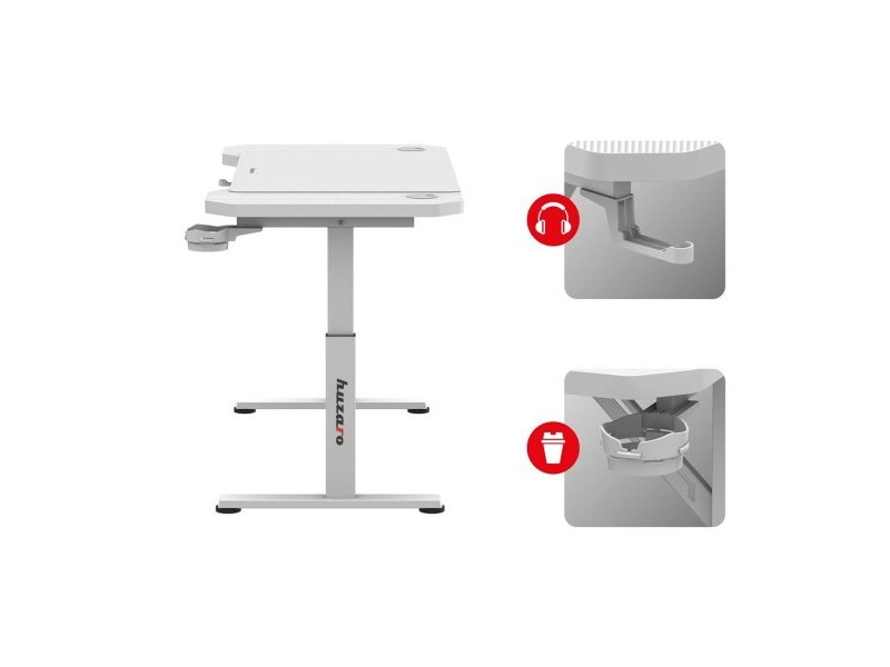 Бюро Gaming Huzaro HZ-Hero 2.6 White Бял