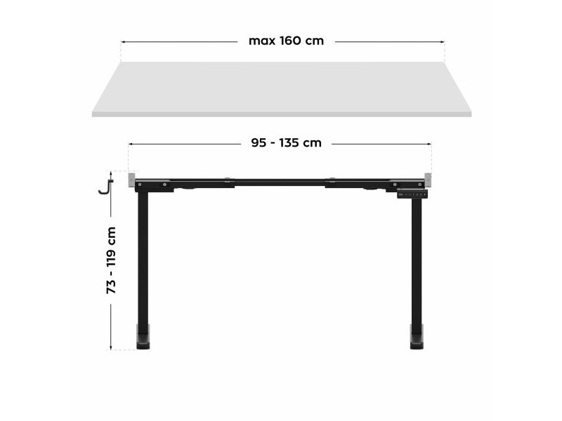 Регулируема стойка Mark Adler MA-XENO 4.5 BLACK Черен