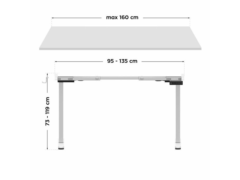 Регулируема стойка Mark Adler MA-XENO 4.5 WHITE Бял