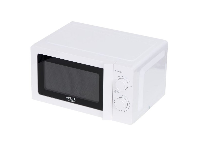 микровълновата фурна Adler AD 6205 Бял Черен 700 W 20 L