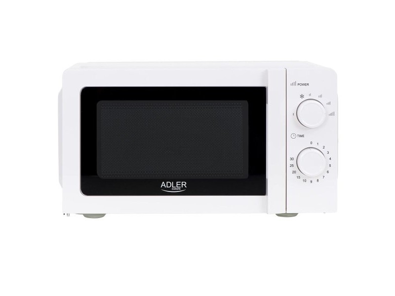 микровълновата фурна Adler AD 6205 Бял Черен 700 W 20 L