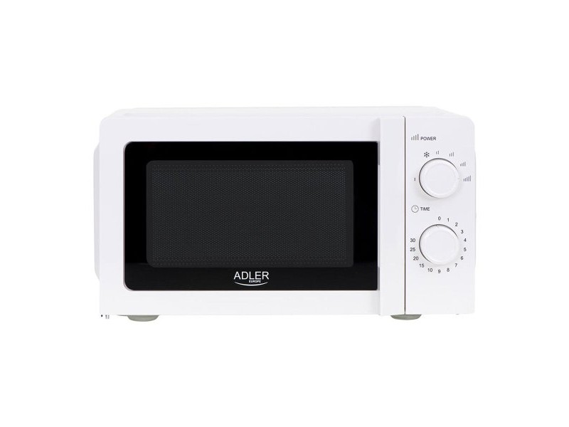 микровълновата фурна Adler AD 6205 Бял Черен 700 W 20 L