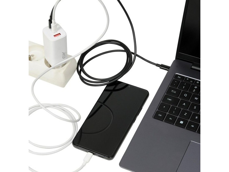Зарядно за стена Ibox ILUC65W Бял 65 W
